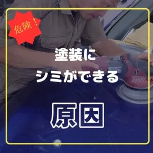 車の美しさを守るためのシミの原因と予防法